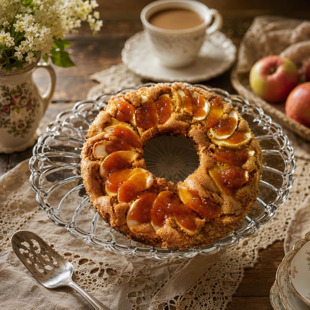 Ciambellone Adelaide senza glutine su tavolo casalingo