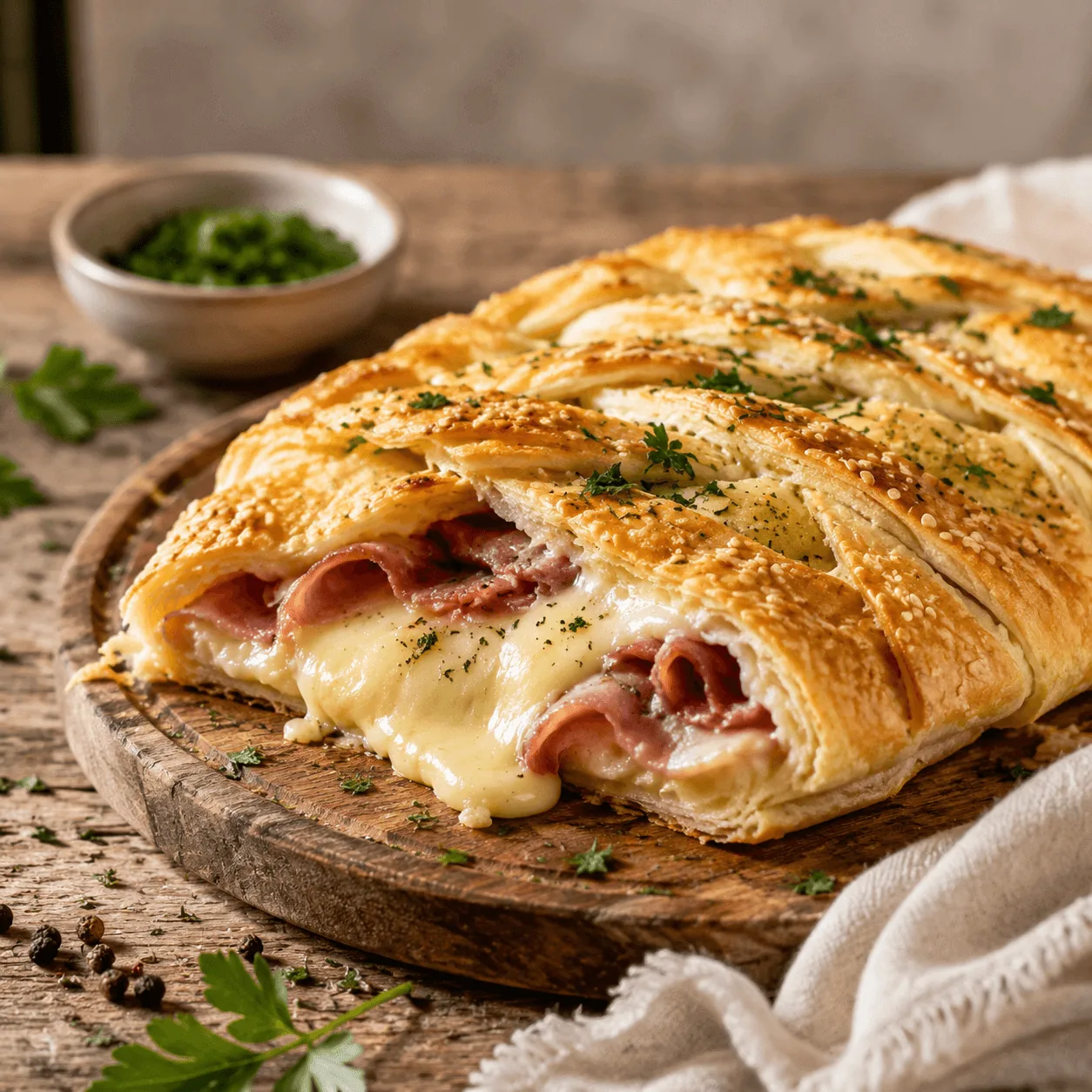 Torta salata senza glutine con speck e provola